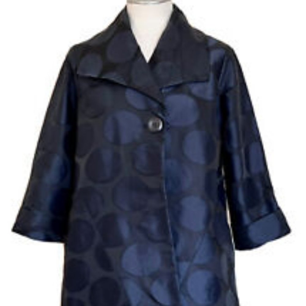 Sun Kim Polka Dot Navy Jacket